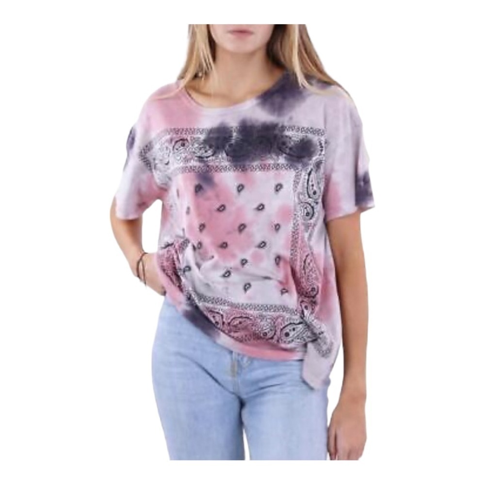 Anthropologie Maronie Tie Dye Bandana T-shirt NWT